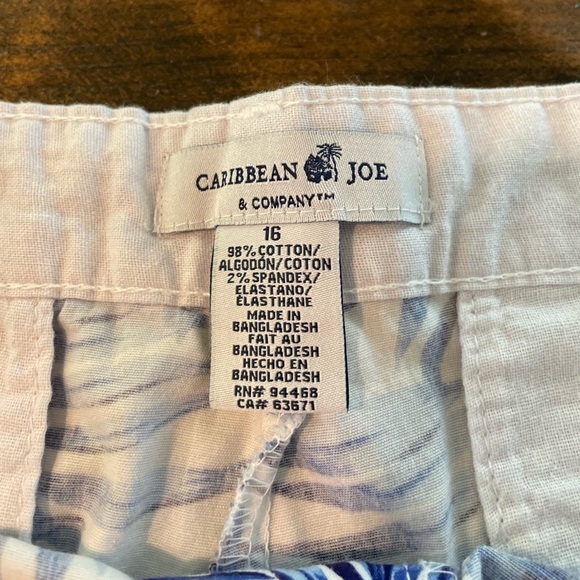 Caribbean Joe Tropical Bermuda Shorts 16 w/stretch 5” - Picture 4 of 5